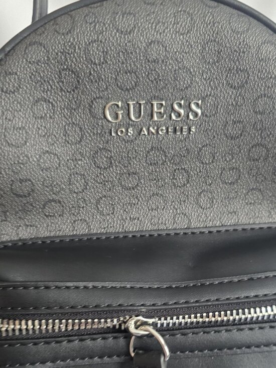 Guess Mini Backpack Black Logo Print Small Backpack Purse New main image 4